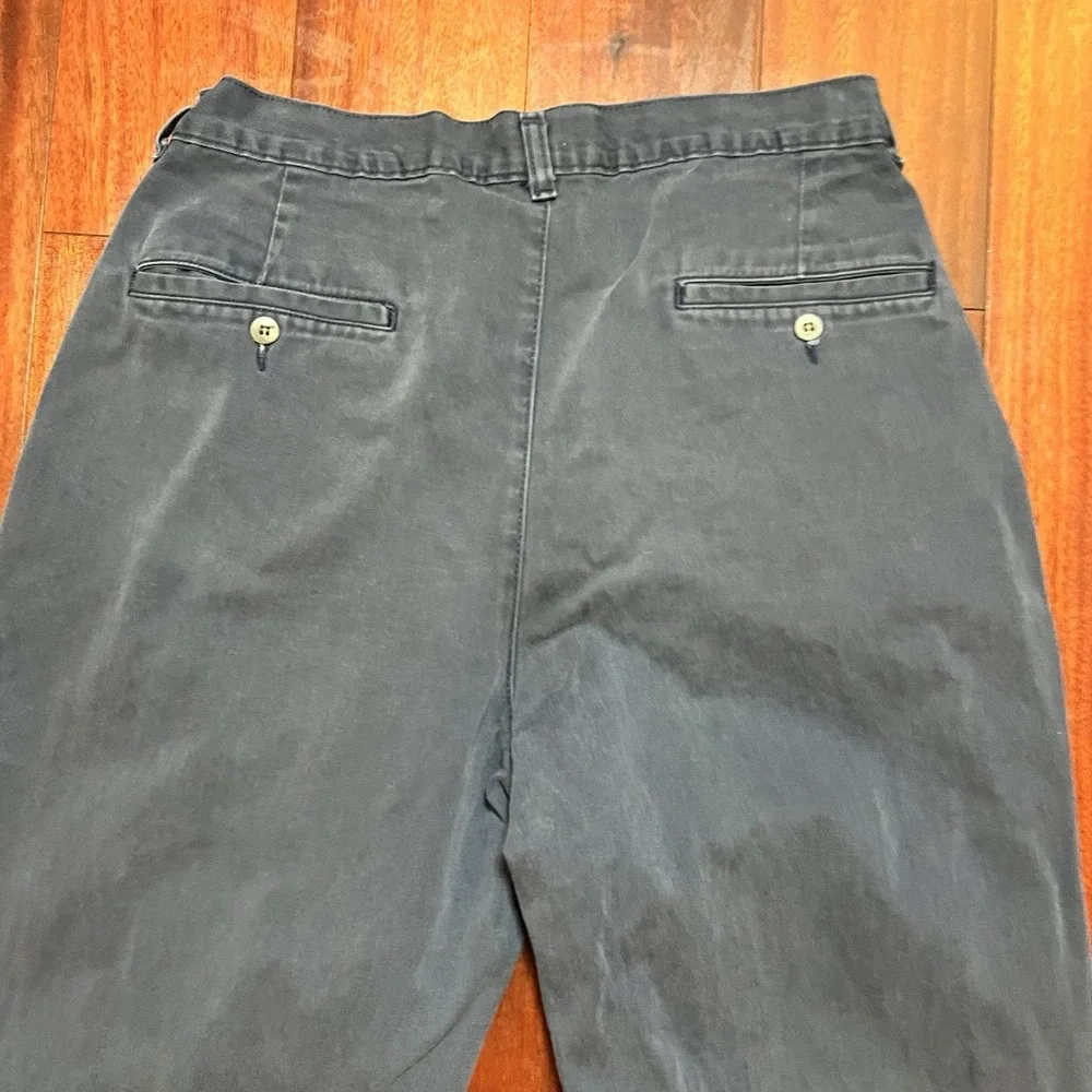 Vintage Polo Ralph Lauren Pants Mens 31x30 Blue Double Pleated MADE IN USA 80's